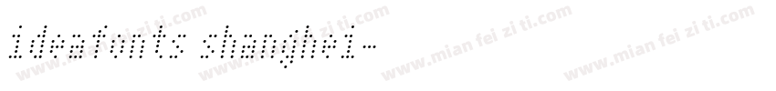 ideafonts shanghei字体转换